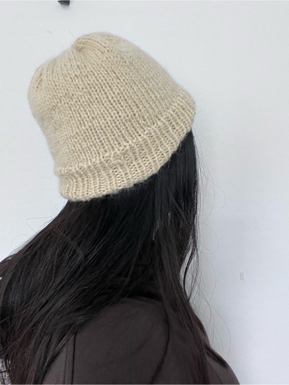 NWT Handmade Beanie with a Ribbed Cuff